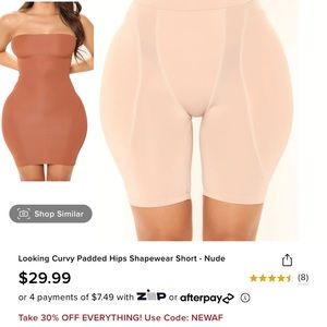Padded hips shape wear